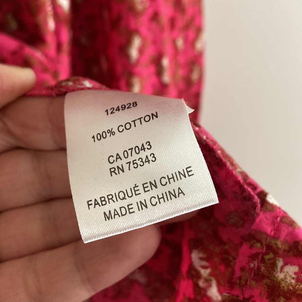 Joie • pink button down peasant top - Picture 4 of 6